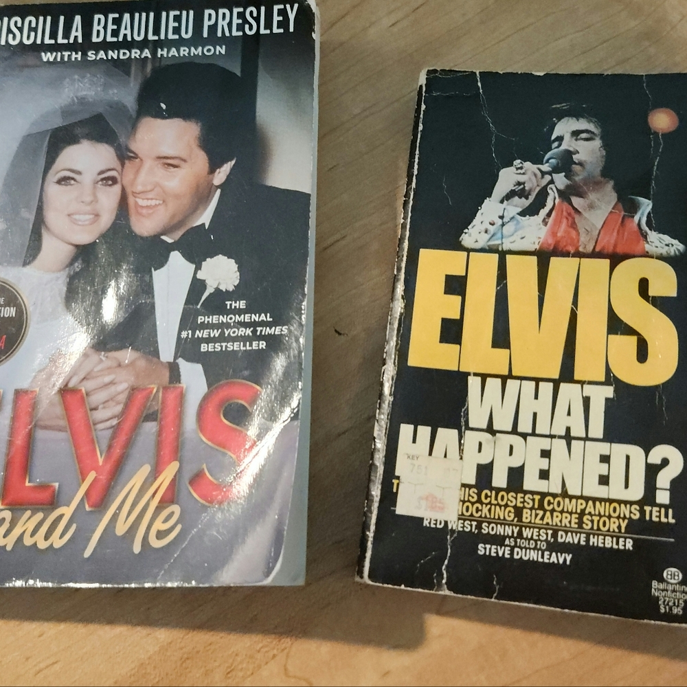 2 books: ELVIS What Happened? and Elvis & Me